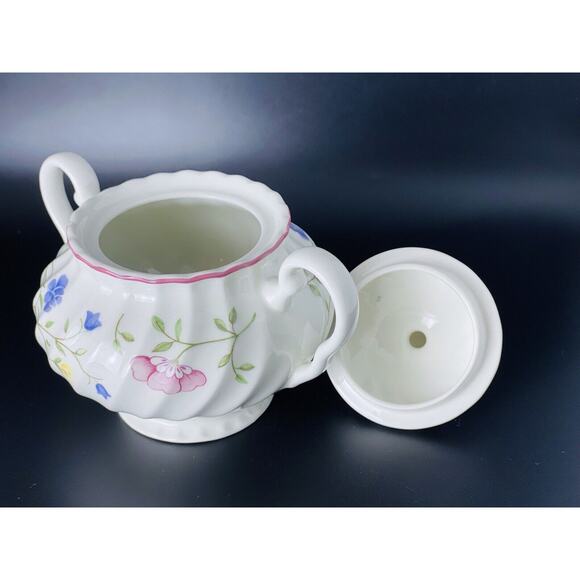 Johnson Brothers Summer Chintz Two Handled Sugar Bowl With Lid Made In England - Picture 6 of 8